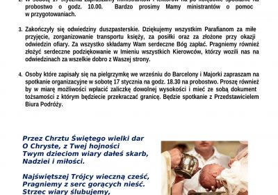Ogłoszenia Duszpasterskie 11.01.2026