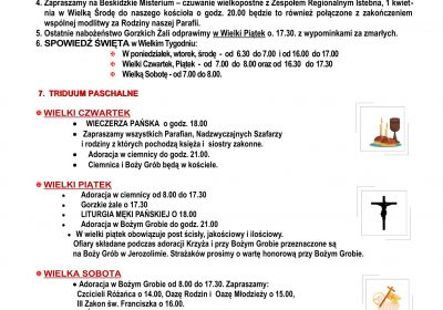 Ogłoszenia Duszpasterskie 29.03.2026