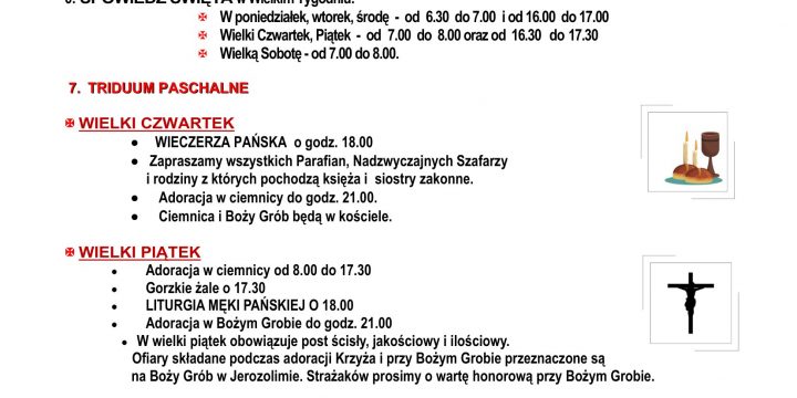 Ogłoszenia Duszpasterskie 29.03.2026