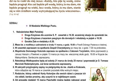 Ogłoszenia Duszpasterskie 08.03.2026